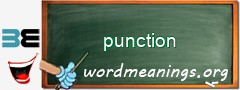 WordMeaning blackboard for punction